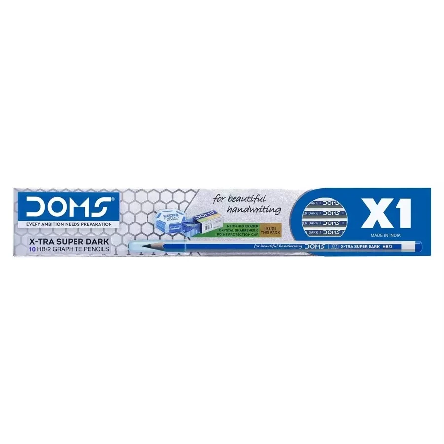 Doms X1 10pcs Super Dark Pencils