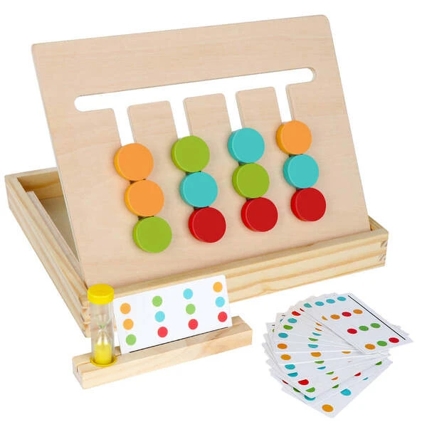 Wooden Color Matching Puzzle Game