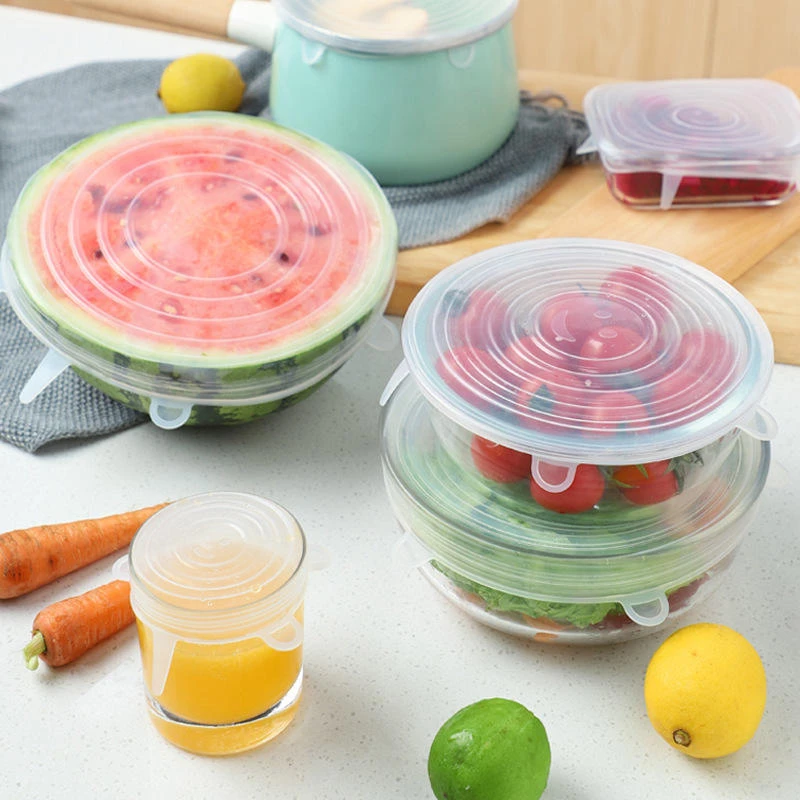 6 in 1 Silicon Food Cover