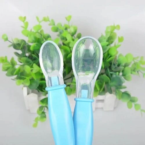 Silicone Baby Feeding Spoon 2 pcs set