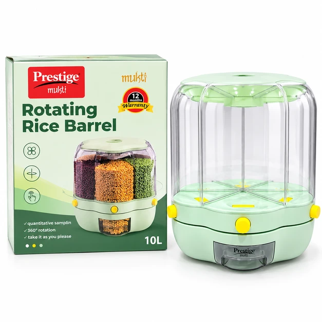 6 Grid Rotating  Food Dispenser 10L