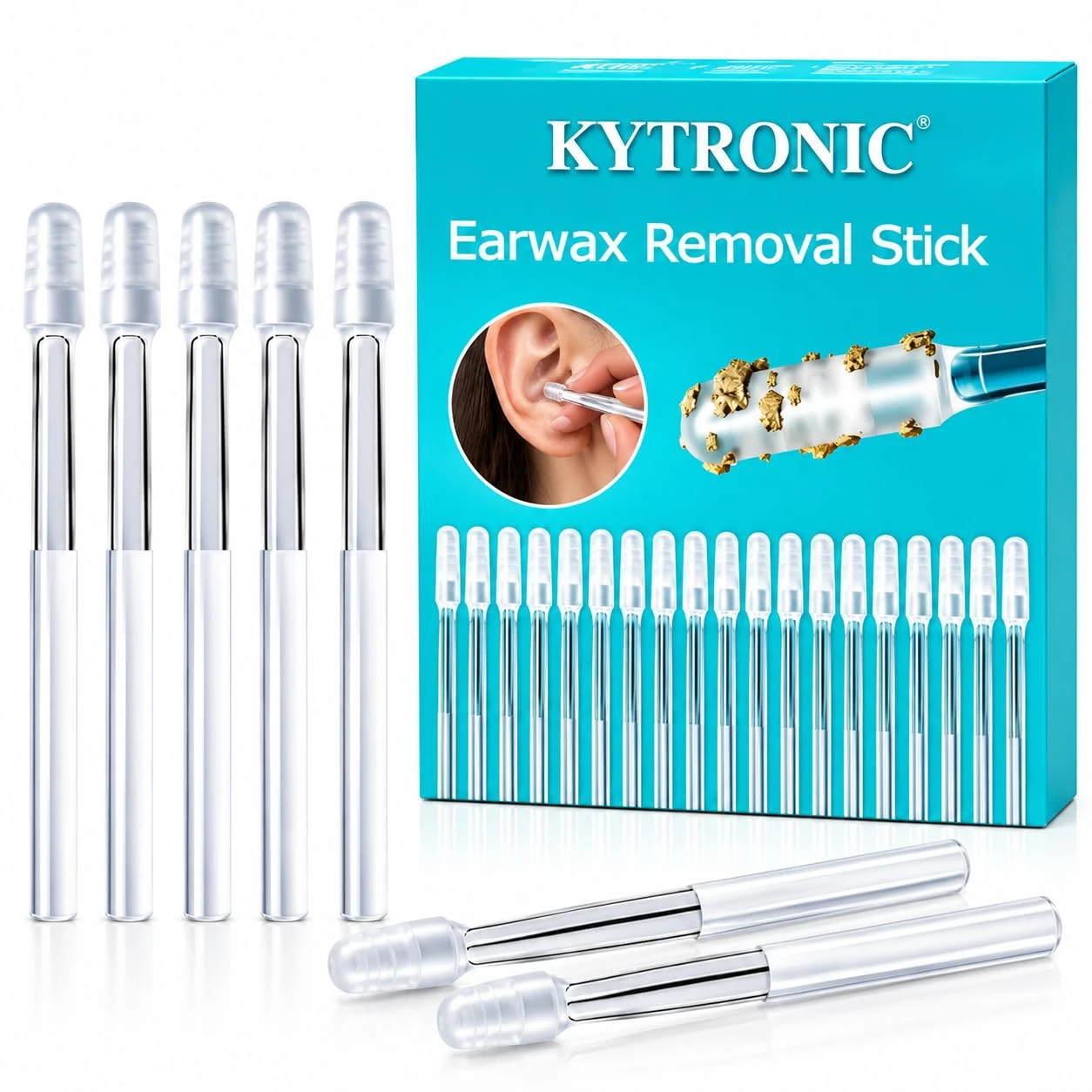 Silicone Earpick 24 pcs Stick in a Pack