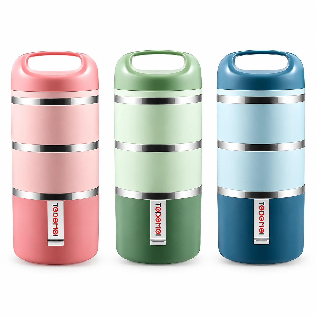 Tedemei 3 Layer Insulated Lunch Box