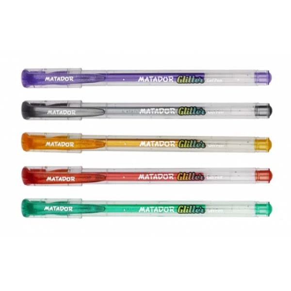 Glitter Gel Pen Matador 5pcs