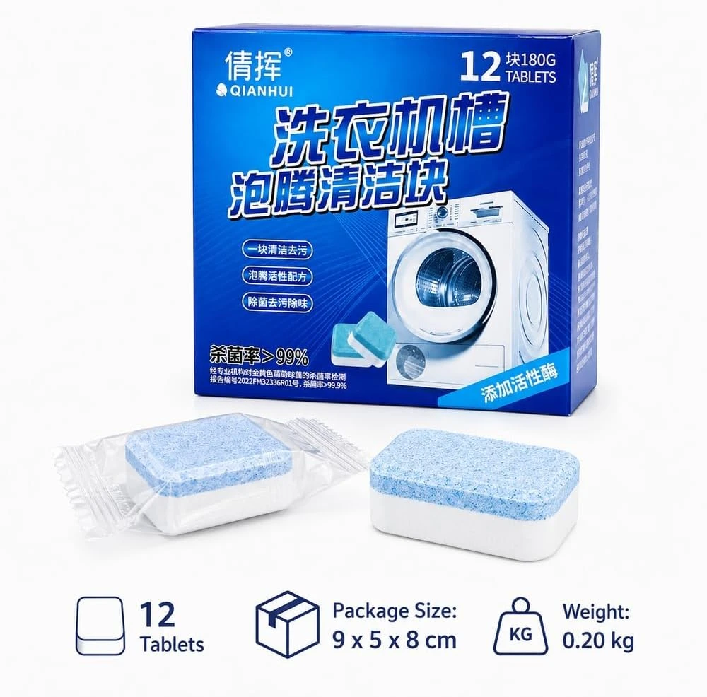Washing Machine Drum Cleaning Tablets 12pcs in a Pack