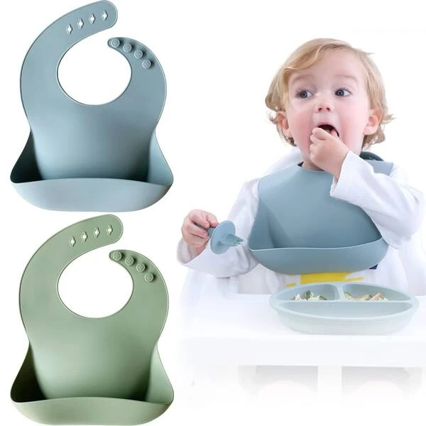 Silicone Baby Bibs Thick