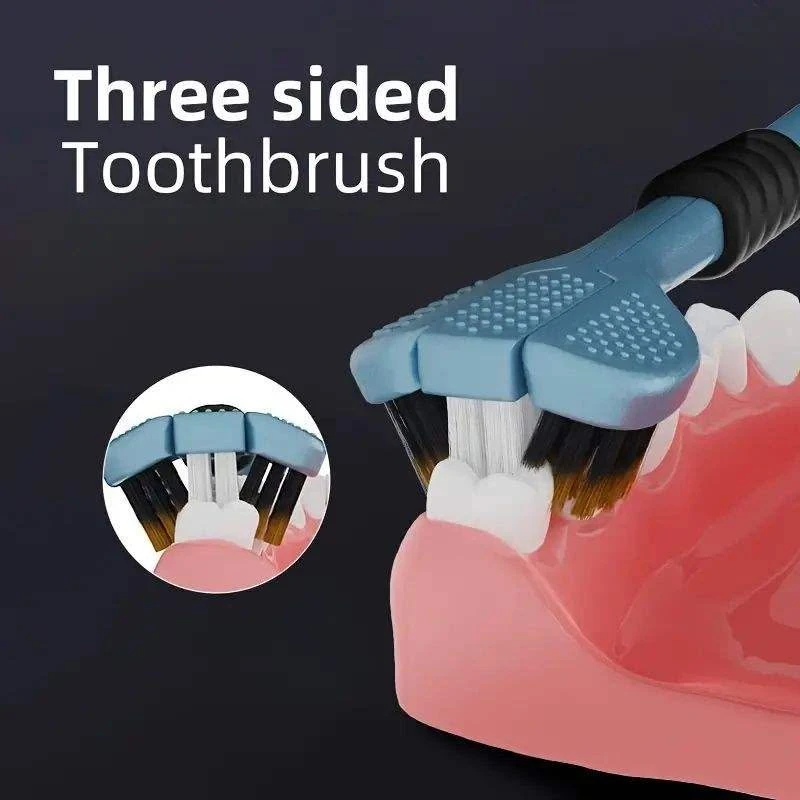 Three Sided Soft Bristle Toothbrush